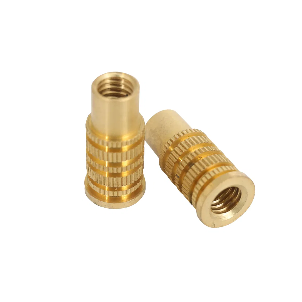 Embedded Nuts for High Quality Automobiles, Hot Melt Nut Insertion Machine Straight Knurled Bushing Brass Insert Nut