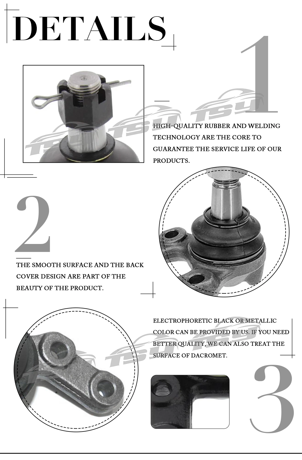 New Arrives Auto Parts OE 4016150W01 Steering Ball Joint for Nissan