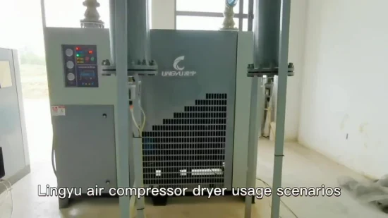 80c High Inlet Temperature Air Compressor Refrigeration Dryer Manufacturer R410A Refrigerated Compressed Air Dryer