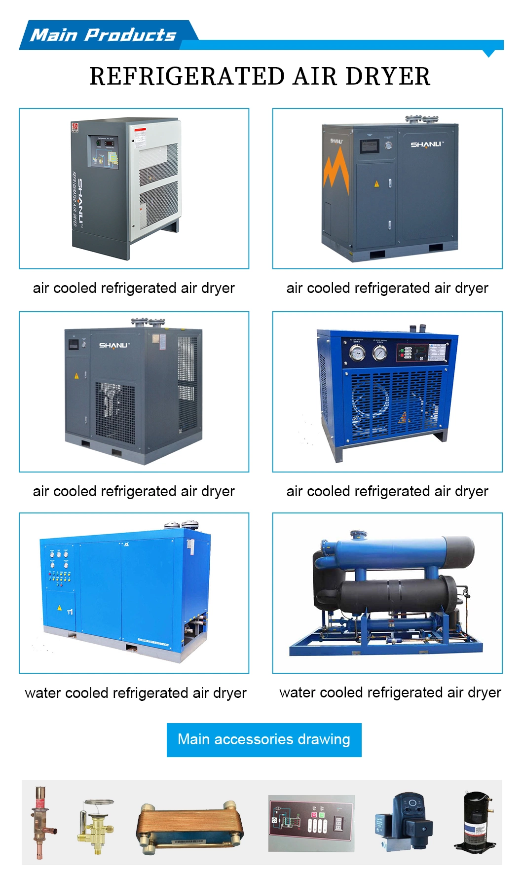 Zero Purge -20 to -70 Dew Point Blower Heat Desiccant Air Dryer for Air Compressor