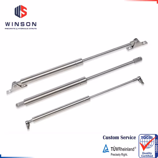 High Quality Gas Springs, Pneumatic Gas Struts, Gas Lifts, Nitrogen Compression, Lockable, Traction, Extension Type Gas Springs