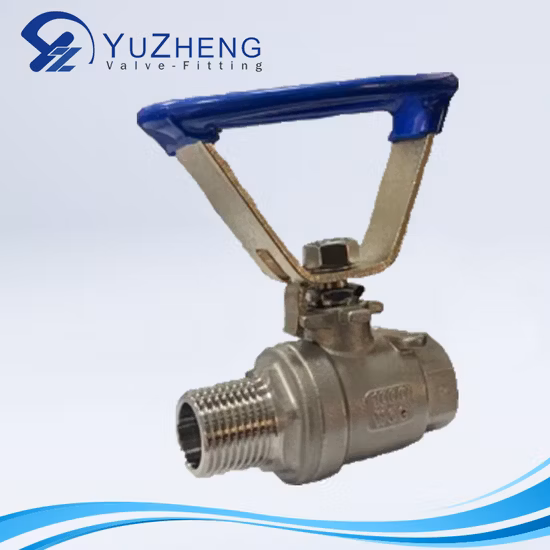 CE M/F Thread 2PC Ball Valve with Oval Handle Industrial Stainless Steel